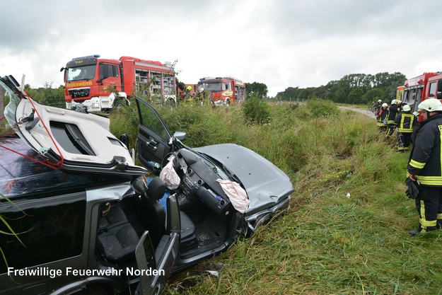 Schwerer Verkehrsunfall, 13.08.2016