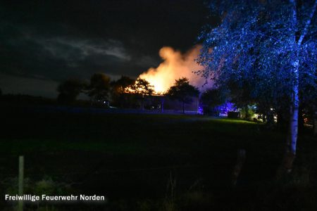 Großbrand in Großheide, 12.10.2016