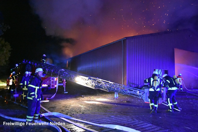 Großbrand in Großheide, 12.10.2016