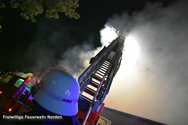 Großbrand in Großheide, 12.10.2016