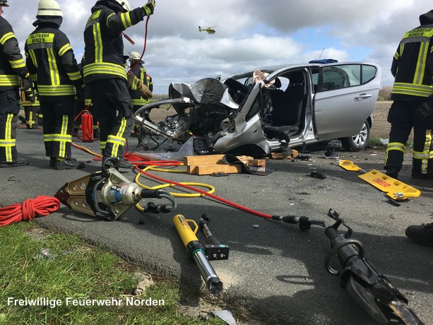 Schwerer Verkehrsunfall, 06.04.2017