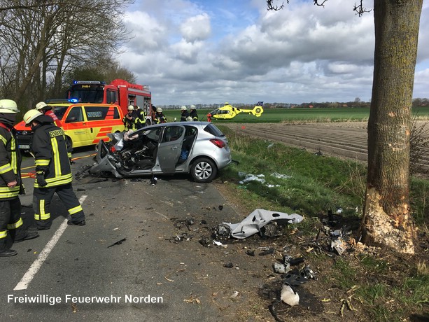 Schwerer Verkehrsunfall, 06.04.2017