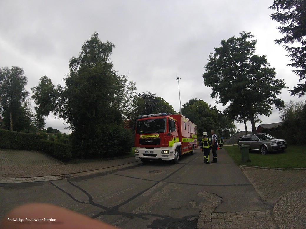 Küchenbrand in Hage, 05.07.2017