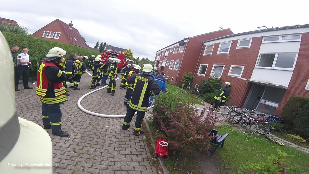 Küchenbrand in Hage, 05.07.2017