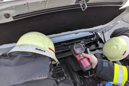 Rauchentwicklung am Fahrzeug, 08.01.2018