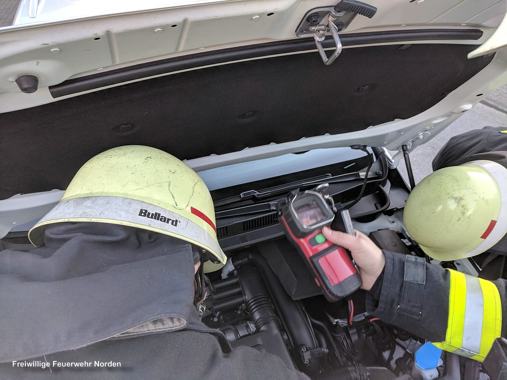 Rauchentwicklung am Fahrzeug, 08.01.2018