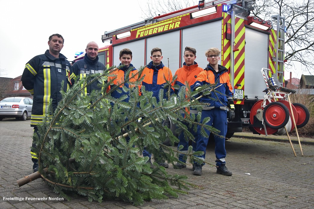 Weihnachtsbaumsammelaktion, 13.01.2018