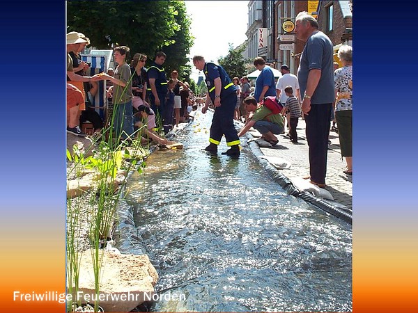 Natürlich mit Wasser