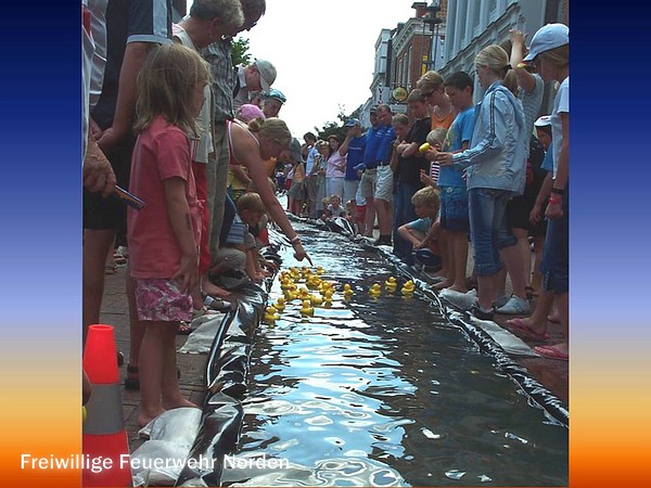 Natürlich mit Wasser