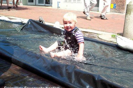 Natürlich mit Wasser