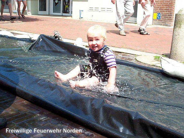 Natürlich mit Wasser