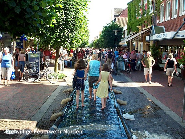 Natürlich mit Wasser