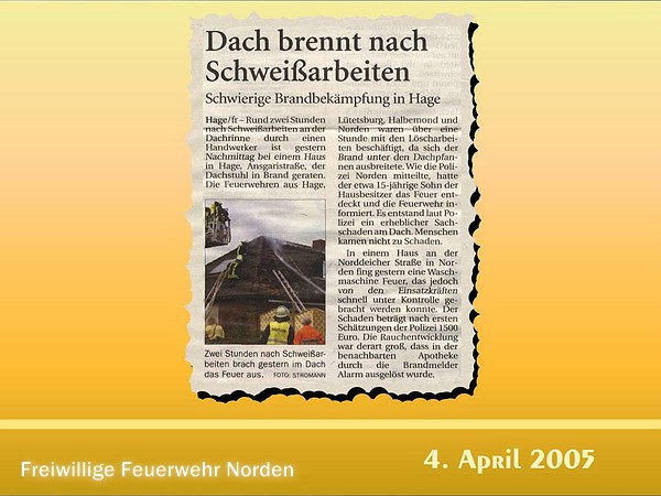 Presseberichte 2004 - 2006