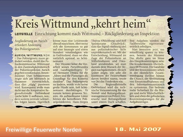 Presseberichte 2007