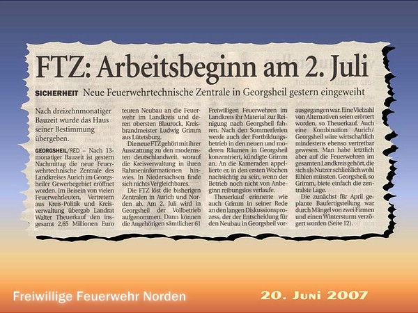 Presseberichte 2007