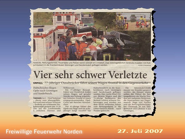 Presseberichte 2007