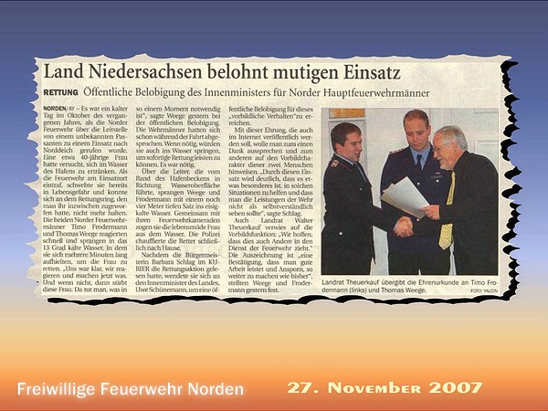 Presseberichte 2007