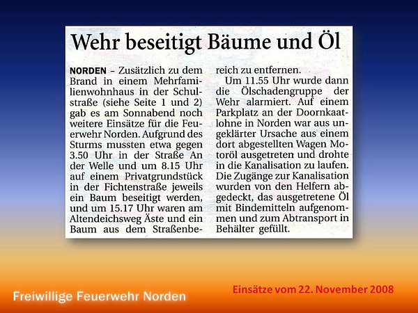 Presseberichte 2008