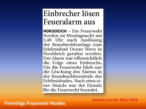 Presseberichte 2009