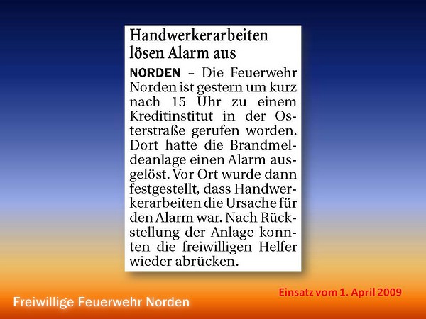 Presseberichte 2009