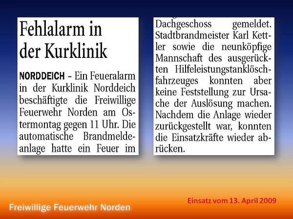 Presseberichte 2009