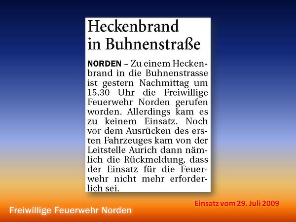 Presseberichte 2009