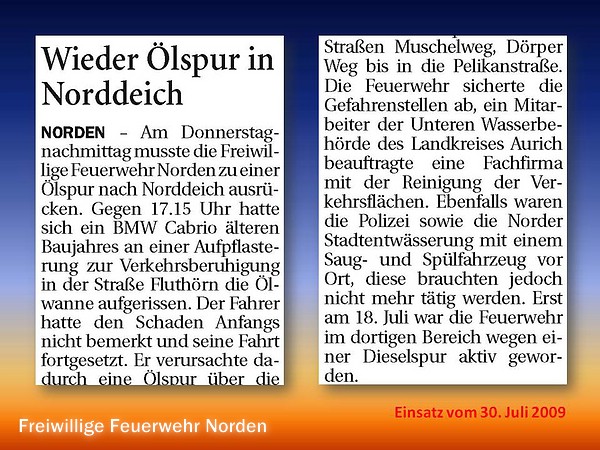 Presseberichte 2009