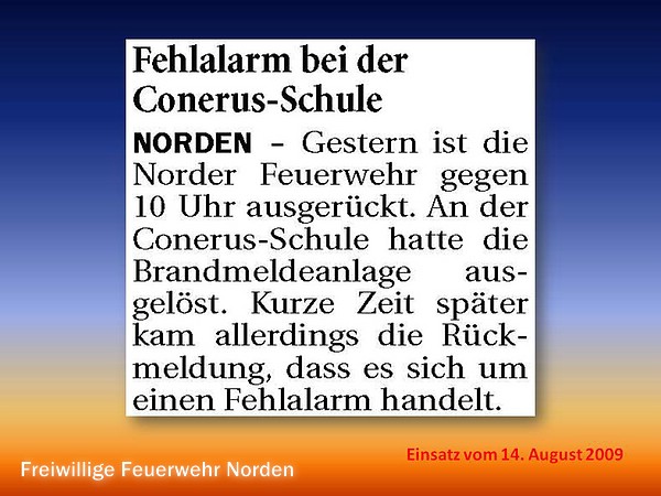 Presseberichte 2009