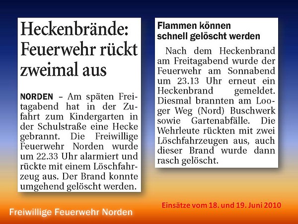 Presseberichte 2010