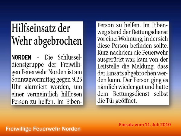 Presseberichte 2010