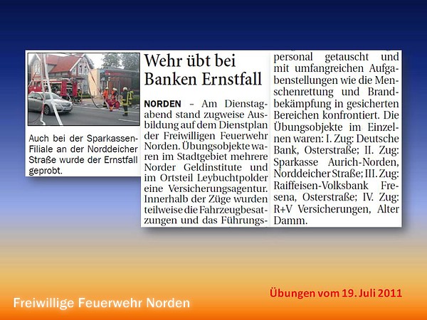 Presseberichte 2011