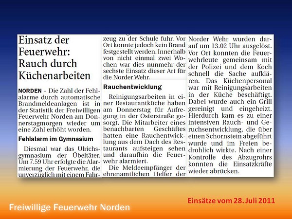 Presseberichte 2011