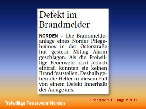 Presseberichte 2011