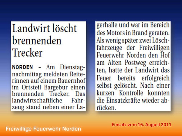 Presseberichte 2011