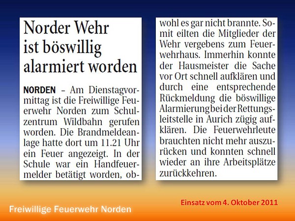 Presseberichte 2011