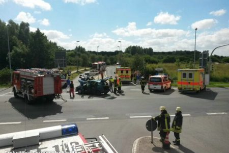 Schwerer Verkehrsunfall, 08.08.2013