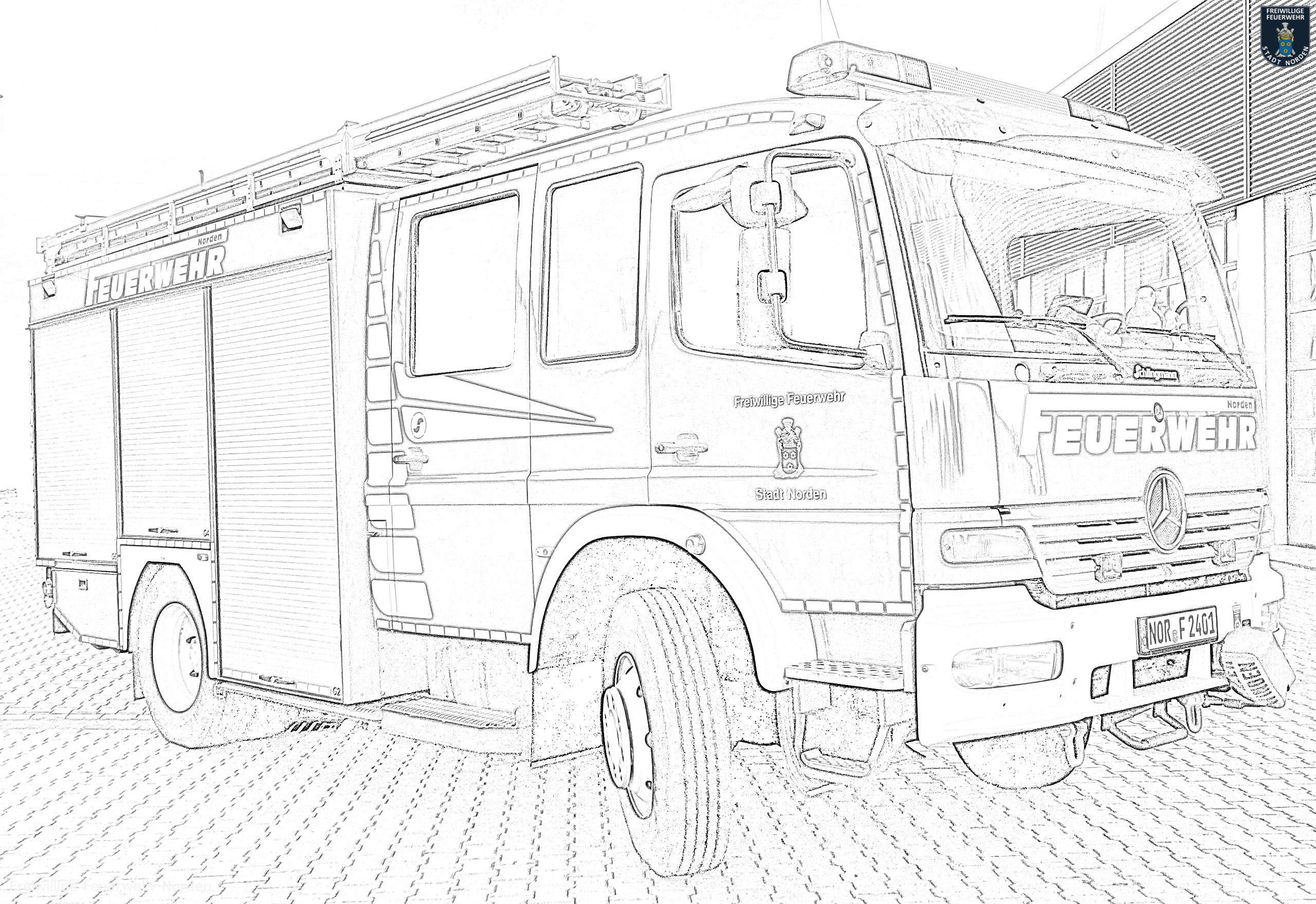 Ausmalbilder | Feuerwehr Norden