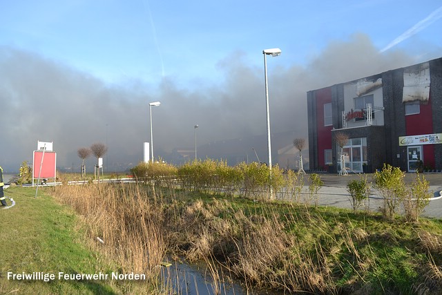 Großbrand in Krummhörn, 31.12.2013