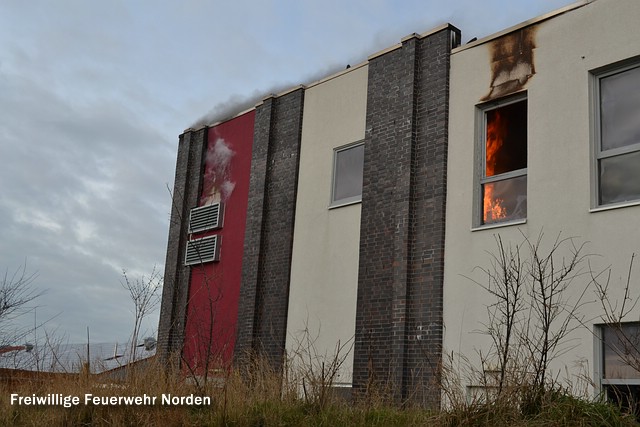 Großbrand in Krummhörn, 31.12.2013