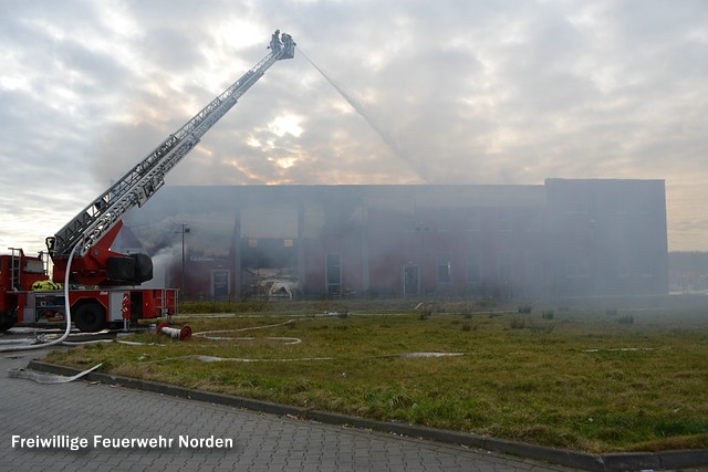 Großbrand in Krummhörn, 31.12.2013