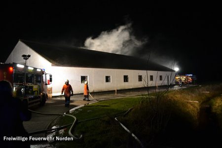 Brand in einer Lagerhalle, 13.12.2013