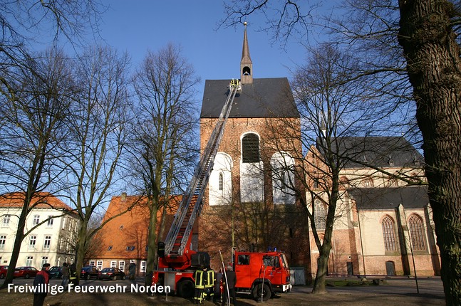 Bergung einer Wetterfahne, 20.02.2011