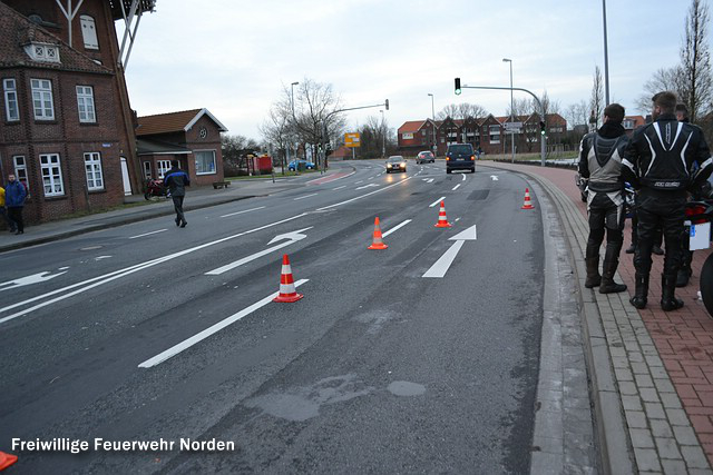 Ölschaden nach Motorradunfall, 04.01.2014