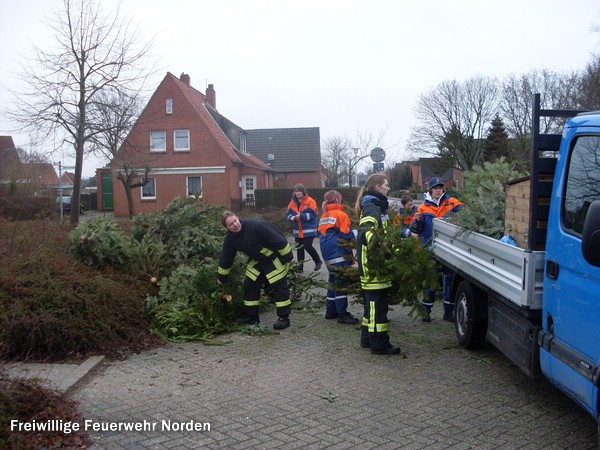 Weihnachstbaumsammelaktion, 15.01.2011