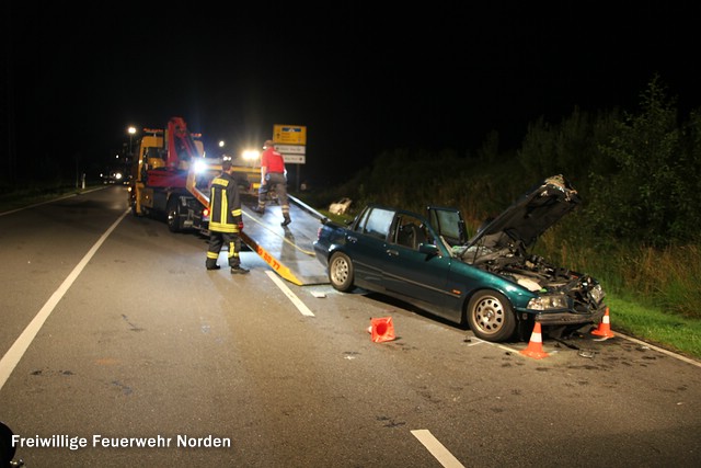 Schwerer Verkehrsunfall, 27.07.2012