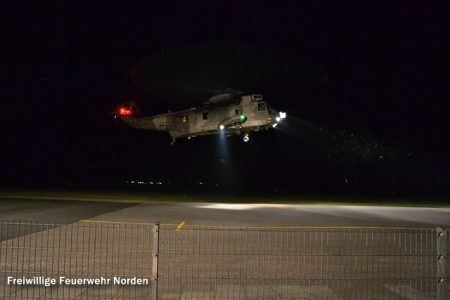 Ausleuchtung am Flugplatz Norddeich, 18.06.2013