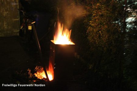 Brennender Räucherofen, 11.06.2014