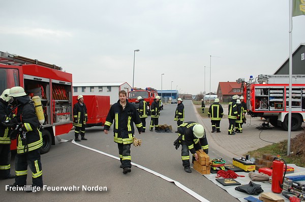 Alarmübung am Norder Tor, 17.03.2012