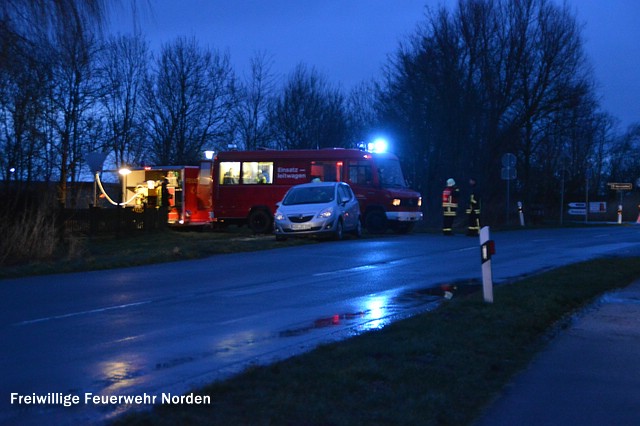 Gebäudebrand Pilsum, 03.03.2015