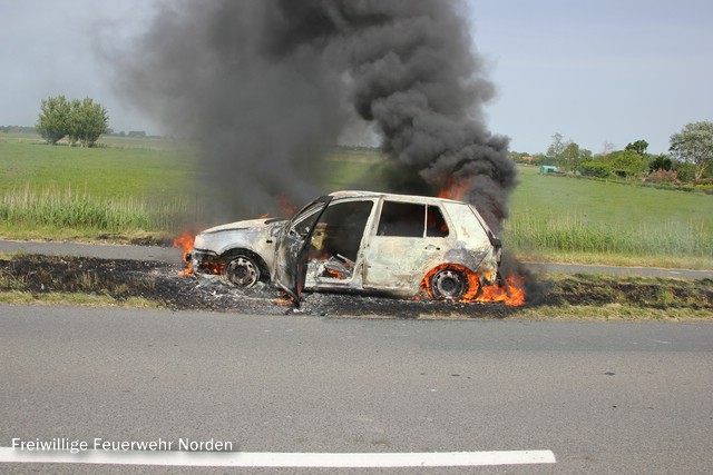 Auto am Geburtstag ausgebrannt, 22.05.2014